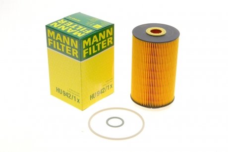 Фильтр масляный MANN HU 942/1 X (фото 1)