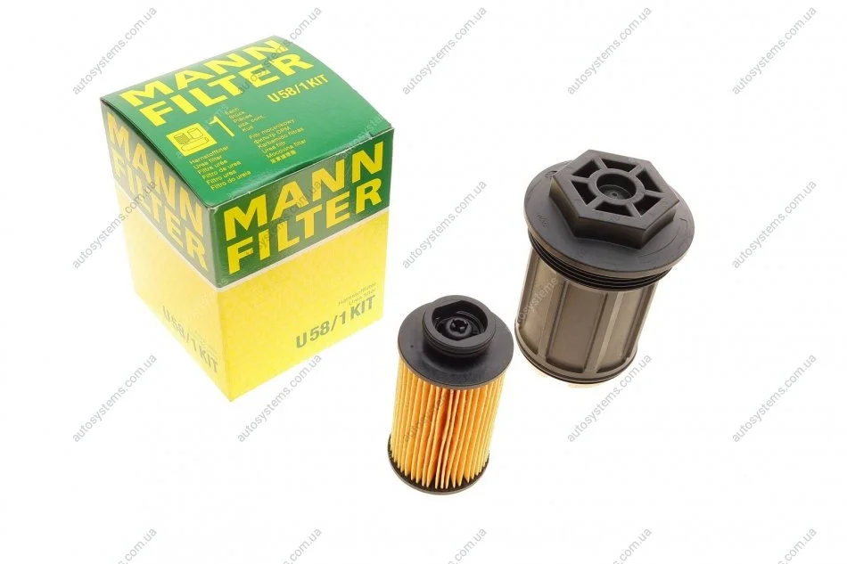 Фільтр системи ADBLUE з корпусом DB ACTROS II/ATEGO/AXOR II/VARIO 0001420289 MANN U 58/1 KIT (фото 1)