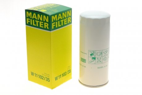 Фільтр оливи MANN W 11102/35 (фото 1)