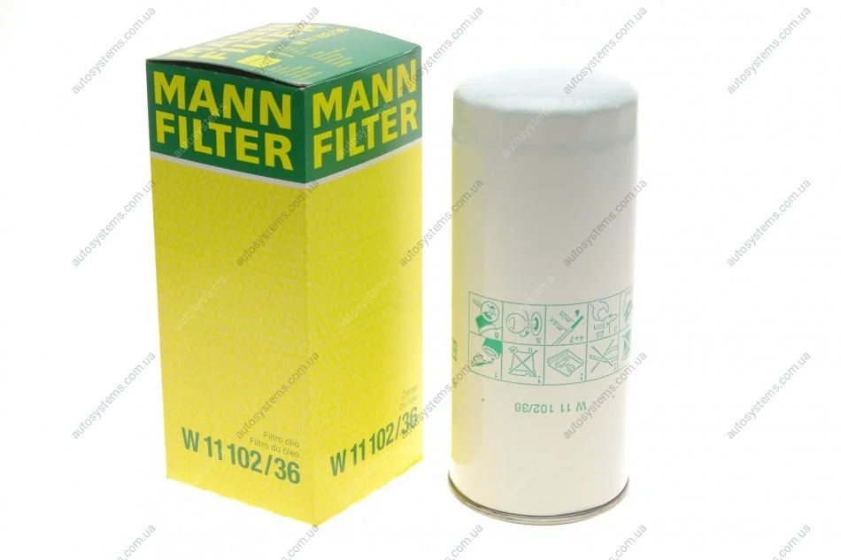 Фильтр масляный MANN W 11 102/36 (фото 1)