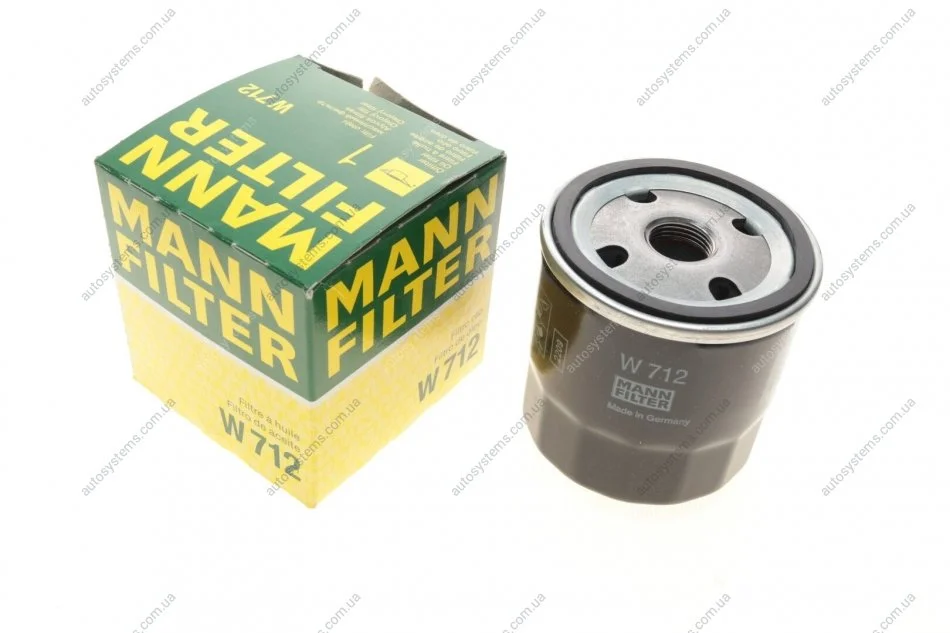 Фильтр масляный MANN W 712 (фото 1)