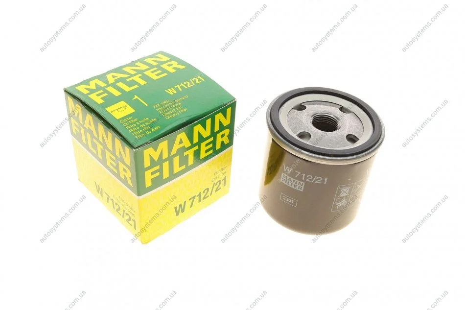 Фильтр масляний MANN W 712/21 (фото 1)