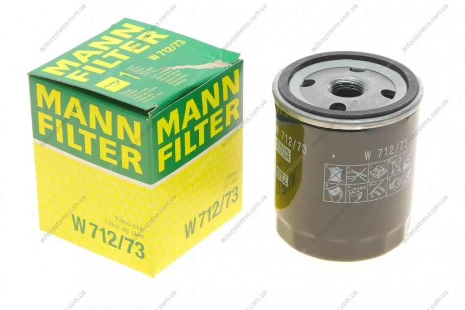 Фильтр масляний MANN W 712/73 (фото 1)