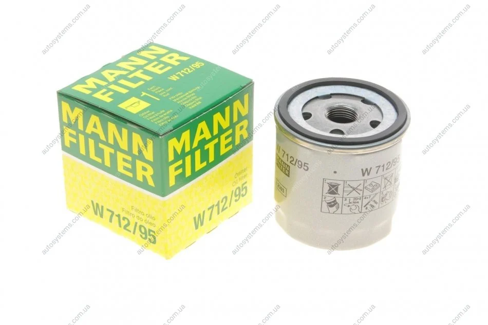 Фильтр масляний MANN W 712/95 (фото 1)