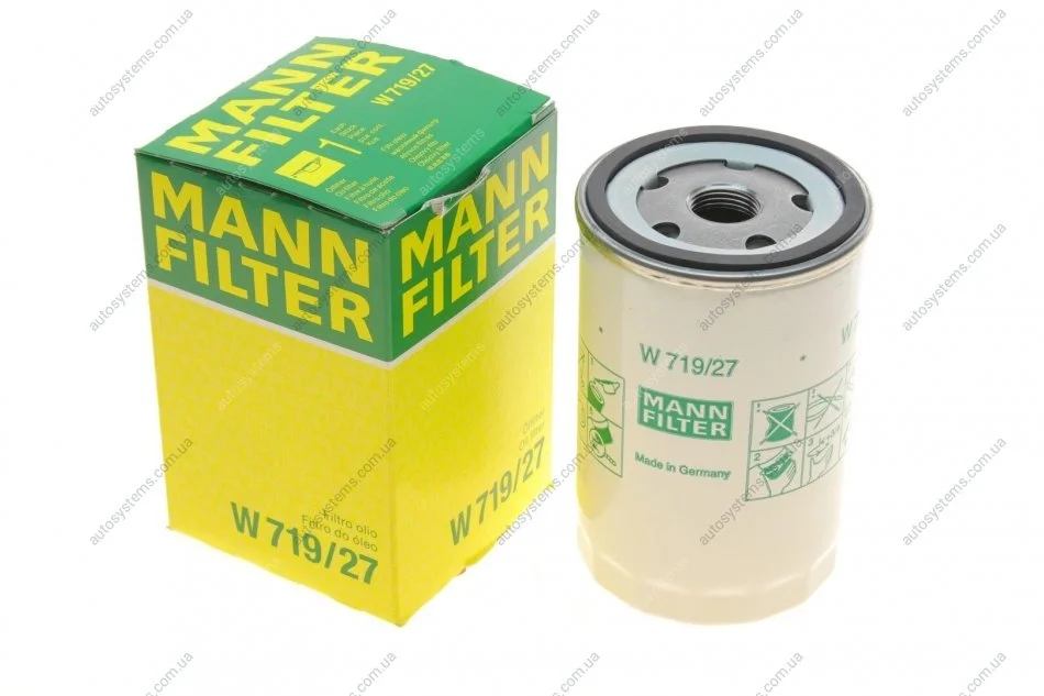 Фильтр масляний MANN W 719/27 (фото 1)