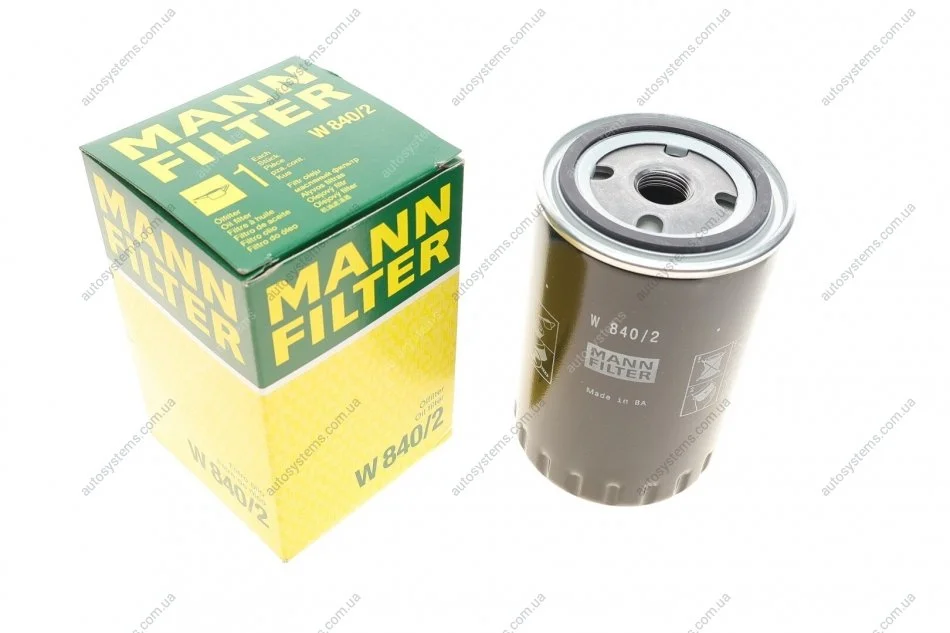Фильтр масляний MANN W 840/2 (фото 1)
