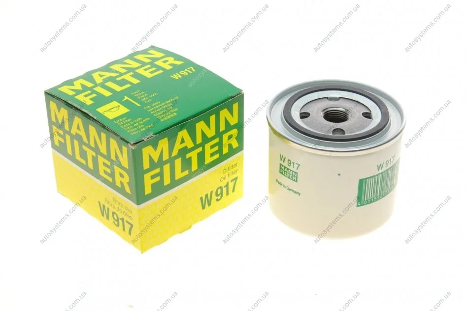 Фильтр масляний MANN W 917 (фото 1)
