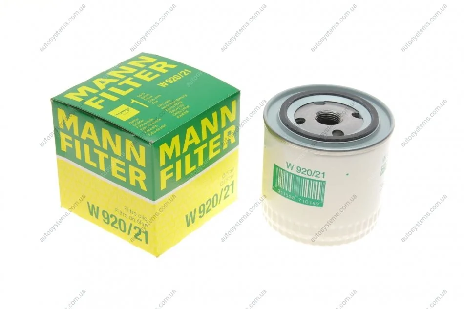 Фильтр масляний MANN W 920/21 (фото 1)