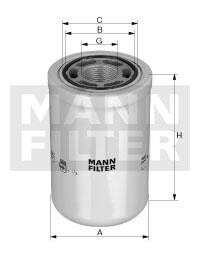 Фильтр гидравлический MANN WH 1257