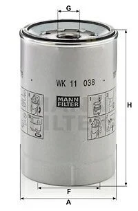 Топливный фильтр MANN WK 11 038 Z