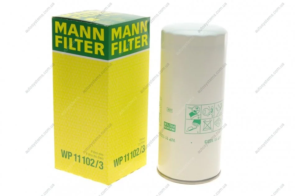 Фильтр масляний MANN WP 11 102/3 (фото 1)