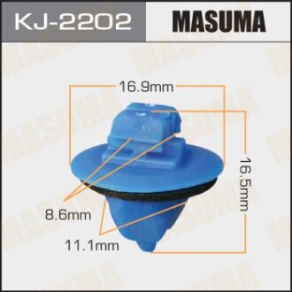 Клипса пластиковая MASUMA KJ2202