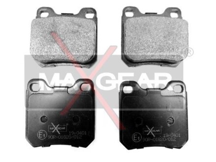 Тормозные колодки дисковые, комплект MAXGEAR 19-0401