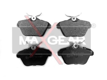 Тормозные колодки дисковые, комплект MAXGEAR 19-0433