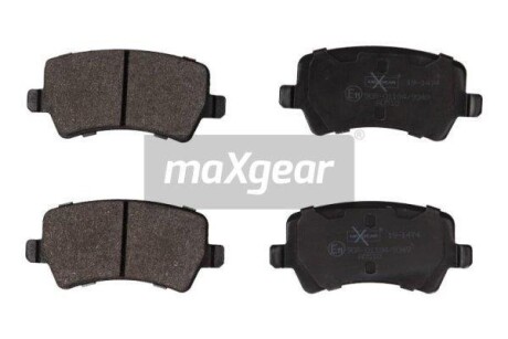 Тормозные колодки дисковые, комплект MAXGEAR 19-1474