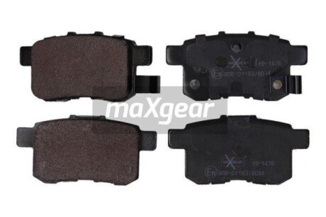 Тормозные колодки дисковые, комплект MAXGEAR 19-1476