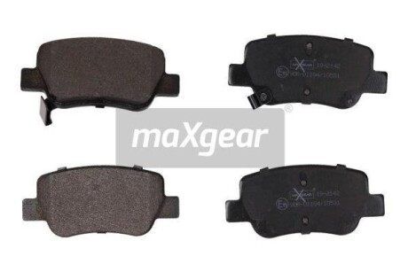 Тормозные колодки дисковые, комплект MAXGEAR 19-2142