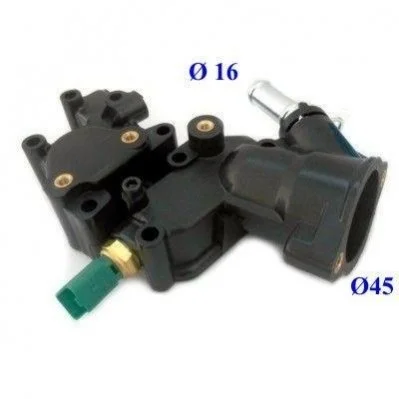 Корпус термостата Citroen Berlingo/Peugeot Partner 1.1-1.6i 96- (+ датчик) MEAT&DORIA 93139 (фото 1)