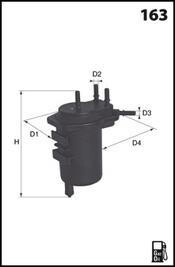 Топливный фильтр MECAFILTER ELG5302