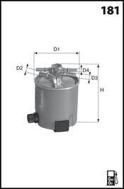 Топливный фильтр MECAFILTER ELG5346