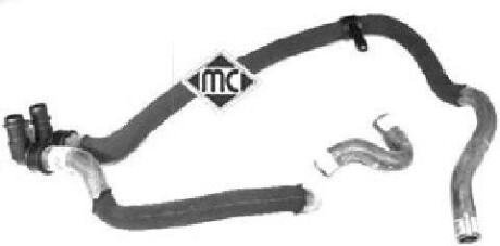 Патрубок системы охлаждения Metalcaucho 08555