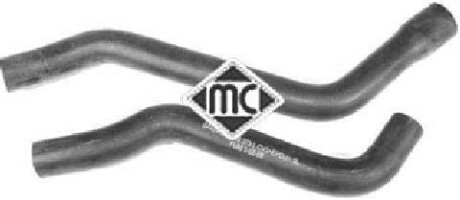 Патрубок радиатора отопителя салона Metalcaucho 09088