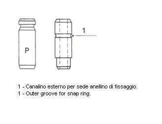 Втулка клапана направляющая Metelli 01-2058