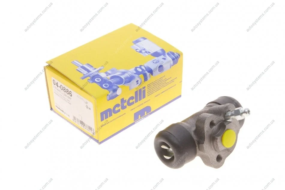 Циліндр гальмівний (задній) Toyota Corolla 92-95/Paseo 95-99/Starlet 96-99 (d=17.46mm) Metelli 04-0886 (фото 1)