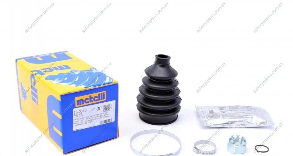 Пильник ШРКШ (зовнішній) Opel Combo 01-/Corsa C 00-09/Meriva A 03-10/Tigra 94-10 (22x72x127) (к-кт) Metelli 13-0010 (фото 1)
