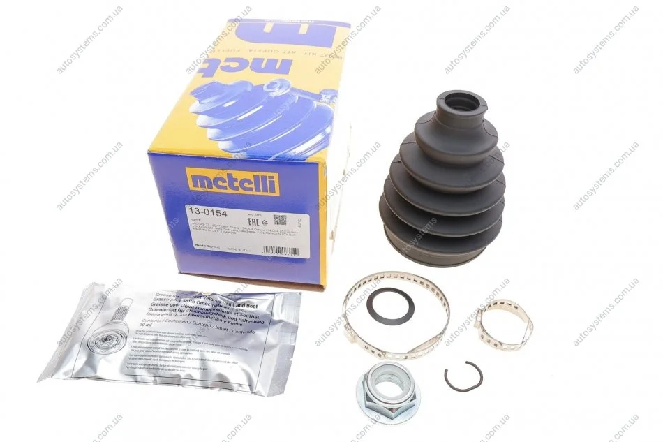Пильник ШРКШ (зовнішній) Audi A3/TT/Seat Leon/Toledo/Skoda Octavia/VW Golf 96-10 (22x76x113) (к-кт) Metelli 13-0154 (фото 1)