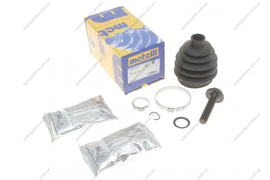 Пильник ШРКШ (зовнішній) Seat Altea 06-/Leon/Skoda Octavia/VW Golf V 03-13 (22x76x113) (к-кт) Metelli 13-0321 (фото 1)