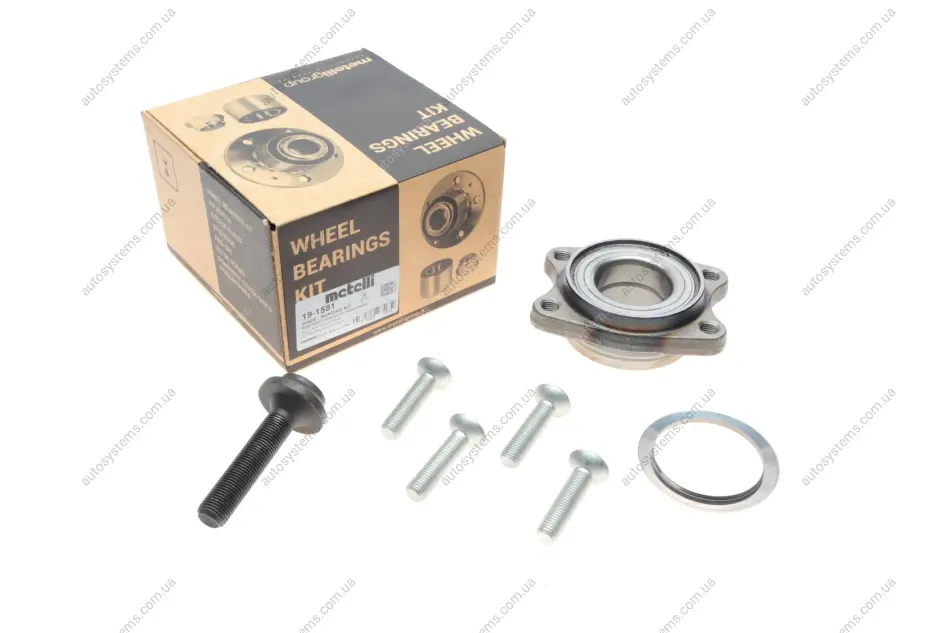 Підшипник маточини (передньої) Audi A4/A6/A8 Quattro 98-08/VW Passat 4.0 4motion 00-05 Metelli 19-1581 (фото 1)