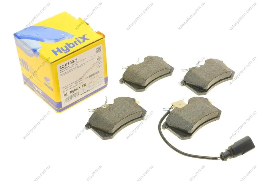 Колодки гальмівні (задні) Ford Galaxy 95-06/Seat Alhambra 96-10/VW Sharan 95-10 (+датчик) Metelli 22-0100-3 (фото 1)