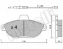 Колодки гальмівні (передні) Fiat Scudo/Peugeot Expert 96- (з датчиком) Metelli 22-0105-0 (фото 2)