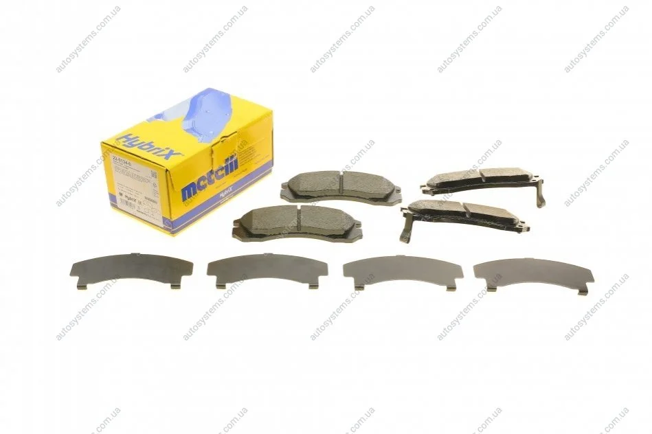 Колодки гальмівні (передні) Citroen C-Crosser 07-/Mitsubishi Outlander/Pajero 98-/Lancer/L400 94-03 Metelli 22-0134-0 (фото 1)