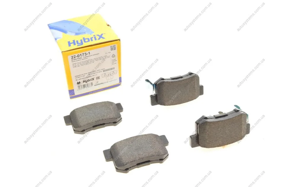 Колодки гальмівні (задні) Honda Accord VIII 08-/CR-V II 01-07/CR-V IV 12-/FR-V 04- Metelli 22-0173-1 (фото 1)