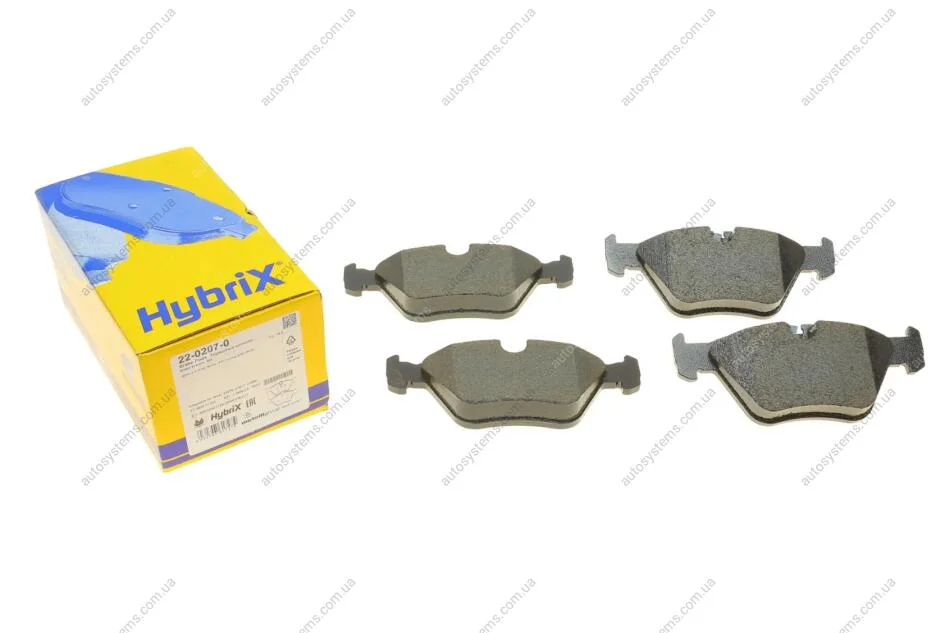 Колодки гальмівні (передні) BMW 5 (E39) 96-04/3 (E46) 00-06 Metelli 22-0207-0 (фото 1)