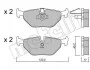 Колодки гальмівні (задні) BMW 5 (E39) 95-04 Metelli 22-0210-0 (фото 10)