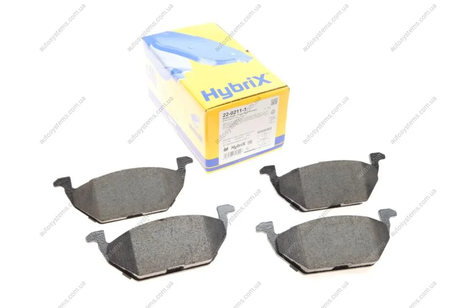 Колодки гальмівні (передні) Audi A3/Seat Toledo 96-04/Skoda Octavia 96-07/VW Golf 97-05/Polo 02- Metelli 22-0211-1 (фото 1)