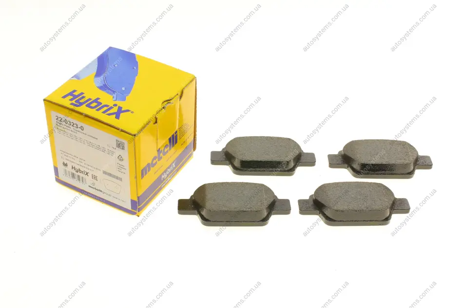 Колодки гальмівні (задні) Fiat Bravo II 07-14/Stilo 01-08/Linea 07-/Multipla 99-10/Lancia Delta 08- Metelli 22-0323-0 (фото 1)