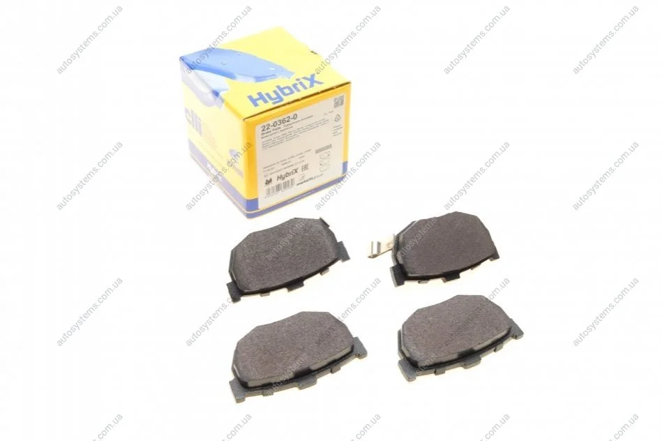 Колодки гальмівні (задні) Hyundai Elantra 00-06/Coupe 96-09/Kia Cerato 04-/Nissan Maxima 88-94 Metelli 22-0362-0 (фото 1)
