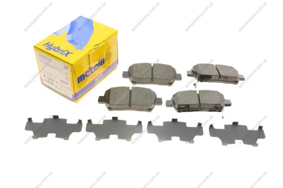Колодки гальмівні (передні) Toyota Corolla 01-08/Prius 03-09/Yaris 99-05 Metelli 22-0423-0 (фото 1)