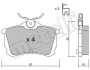 Колодки гальмівні (задні) Honda Accord VI/VII 98-08 Metelli 22-0465-0 (фото 2)