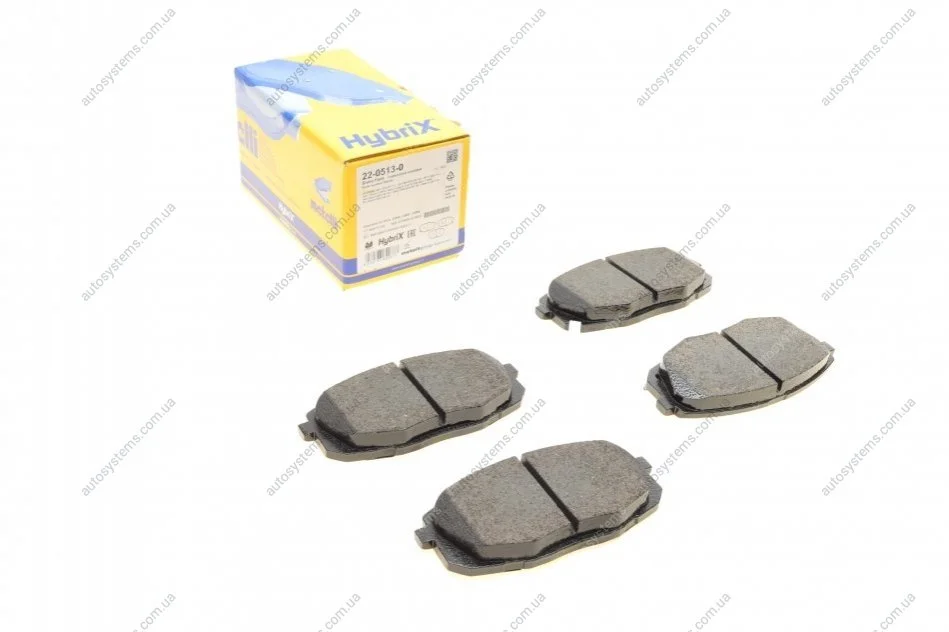 Колодки гальмівні (передні) Hyundai i30/Kia Cee\'d/Carens/Cerato/Soul 02- Metelli 22-0513-0 (фото 1)