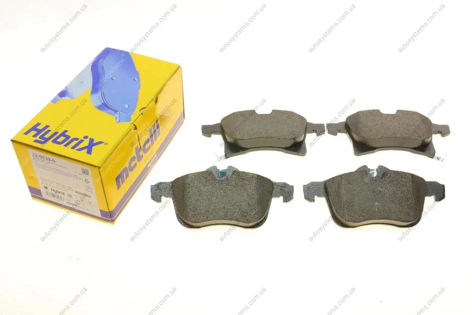 Колодки гальмівні (передні) Opel Astra H 04-/Combo 01-/Corsa C/D/E 03-/Meriva A/B 03-/Zafira B 05- Metelli 22-0539-0 (фото 1)