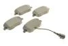 Колодки гальмівні (передні) Seat Ibiza/VW Polo 01-09/Skoda Fabia 99-14/Roomster 06-15 (+датчик) Metelli 22-0547-1 (фото 2)