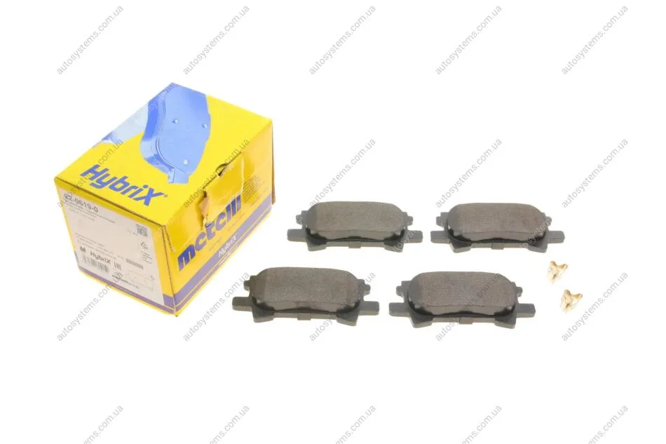 Колодки гальмівні (задні) Lexus RX 03-08 Metelli 22-0619-0 (фото 1)