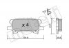 Колодки гальмівні (задні) Lexus RX 03-08 Metelli 22-0619-0 (фото 1)