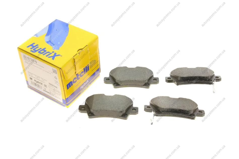 Колодки гальмівні (задні) Honda Civic 1.4-2.2 05- Metelli 22-0729-0 (фото 1)