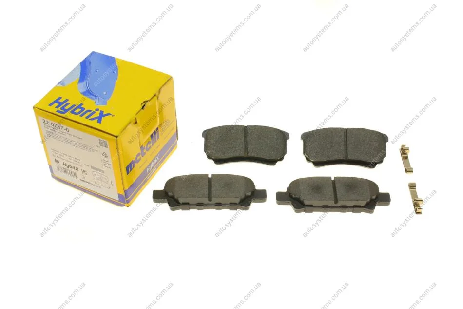 Колодки гальмівні (задні) Mitsubishi Outlander/Lancer 03-/Jeep Compass/Patriot/Dodge Avenger 06- Metelli 22-0737-0 (фото 1)